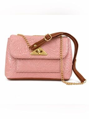 Pink Blossom Vegan Leather Bag